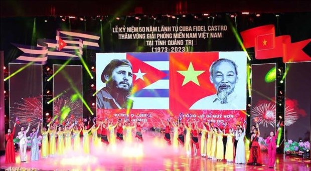 Grand ceremony marks 50th anniversary of Cuban leader’s visit to Quang Tri